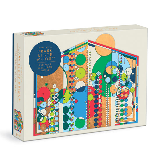 Frank Lloyd Wright Midway Mural 750 Piece Shaped Foil Puzzle - Ingram